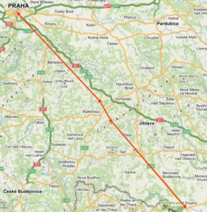 Vlastní linie na území ČR 182 km (1)